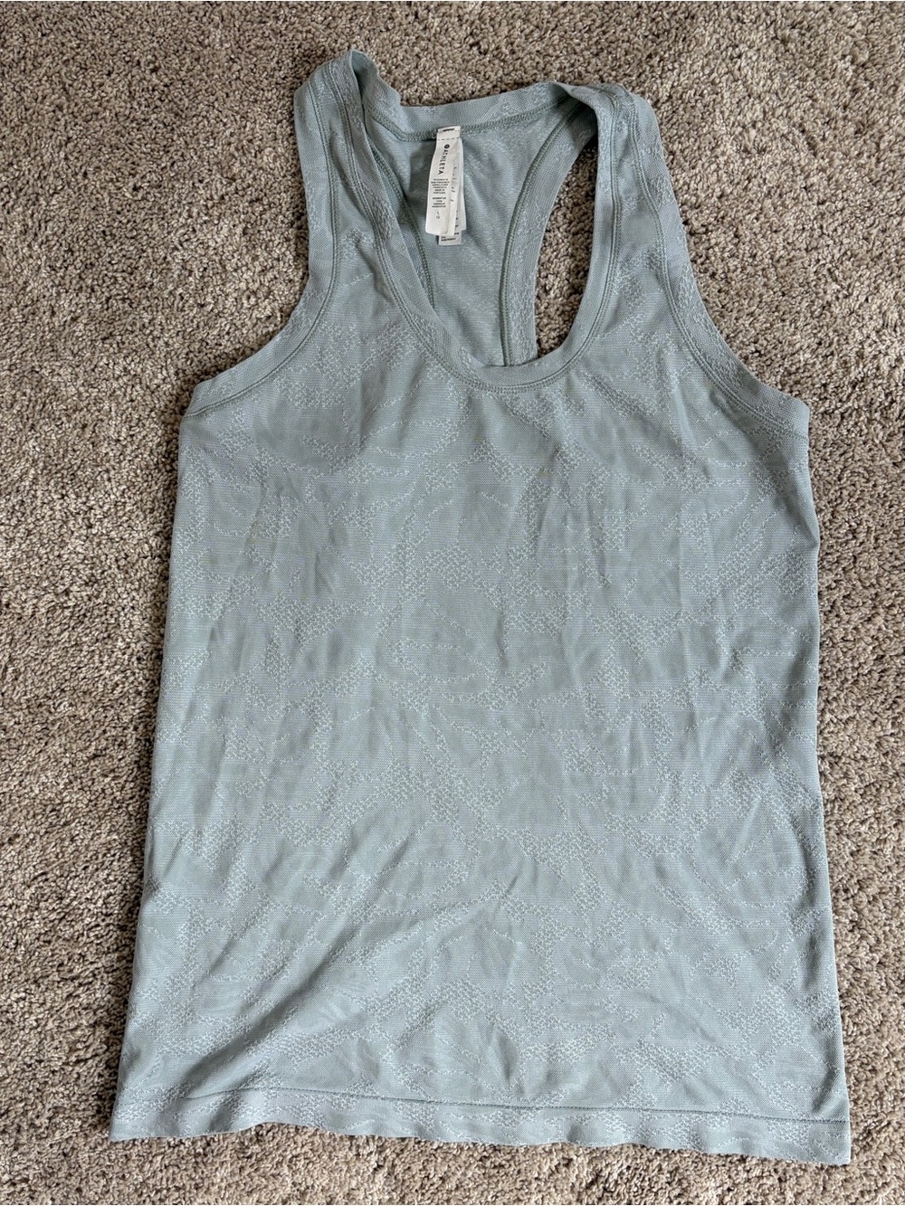 Athleta Sage Green Racerback Tank Size Large